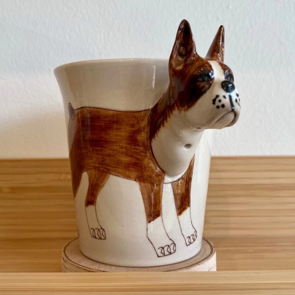 Boxer dog mug